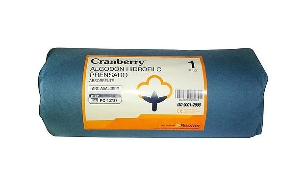 Algodón Hidrofilo Prensado Cranberry 1kg