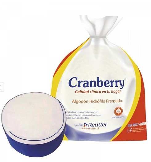 Algodón Hidrofilo Prensado Cranberry 250gr