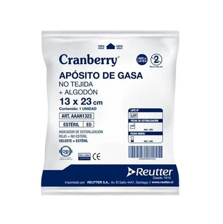 Apósito de Gasa Natural Cranberry 13×23